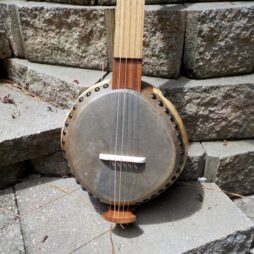 Banjo #532 5 string fretless Gourd banjo"Moonman" Raku - Image 3