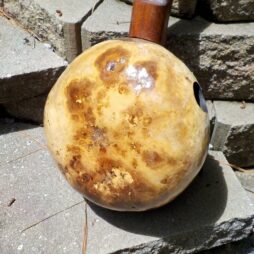 Banjo #532 5 string fretless Gourd banjo"Moonman" Raku - Image 6