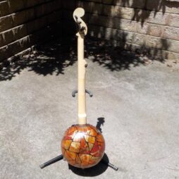 Banjo #529 Gourd 5 string fretless "Mosaic" - Image 4