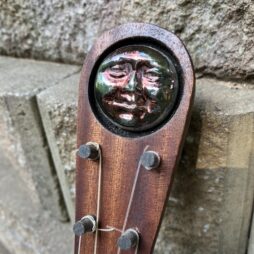 Banjo #532 5 string fretless Gourd banjo"Moonman" Raku