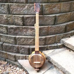 Banjo #533 "Earthtone" fretted 5 string Gourdie - Image 6