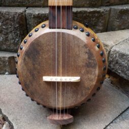 Banjo #533 "Earthtone" fretted 5 string Gourdie - Image 4