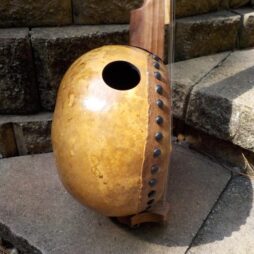Banjo #533 "Earthtone" fretted 5 string Gourdie - Image 3