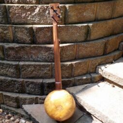 Banjo #533 "Earthtone" fretted 5 string Gourdie - Image 7