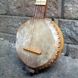 Banjo #535 "Earthtone" fretted 5 string Gourdie - Image 6