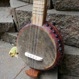 Banjolele #108B Fretted gourd Baritone ukulele - Image 5