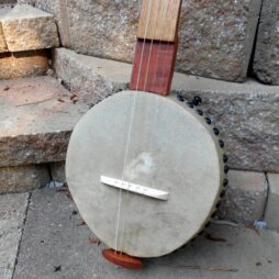 Banjo #461 5 string fretless Gourdie "Woodspirit" - Image 4