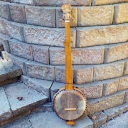 Banjo #537 5 string Naked Maple fretless gourdie - Image 8