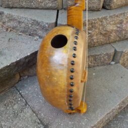 Banjo #537 5 string Naked Maple fretless gourdie - Image 4