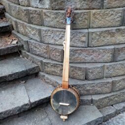 Banjo#544 Fretless 5 string gourdie "The Cottonwood Bark"woodspirit - Image 3