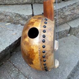 Banjo#544 Fretless 5 string gourdie "The Cottonwood Bark"woodspirit - Image 8