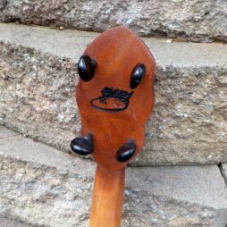 Banjo#544 Fretless 5 string gourdie "The Cottonwood Bark"woodspirit - Image 5