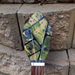 Gourd Banjo #847 5 string fretless "Mosaic" - Image 5