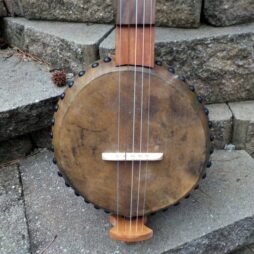 Gourd Banjo #847 5 string fretless "Mosaic" - Image 3