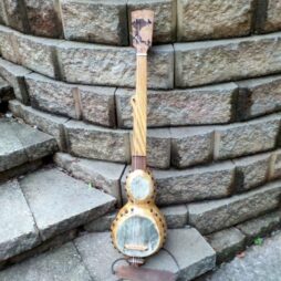 Banjo #557 fretless "Live Edge" Bottle gourdie - Image 3