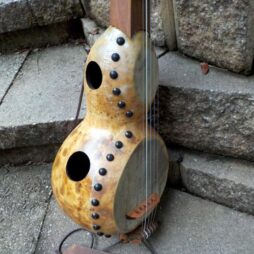 Banjo #557 fretless "Live Edge" Bottle gourdie - Image 5