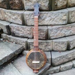 Fretted 5 String Gourd Banjo #555 "Mini 5 Travel banjo 17"scale